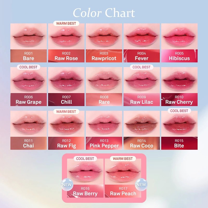 ลิปทินท์ hince Raw Glow Gel Tint