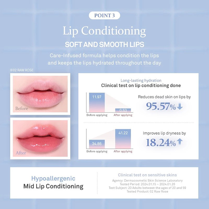 ลิปทินท์ hince Raw Glow Gel Tint