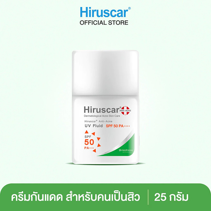 กันแดดหน้า Hiruscar Anti Acne UV Fluid SPF 50 PA ++++