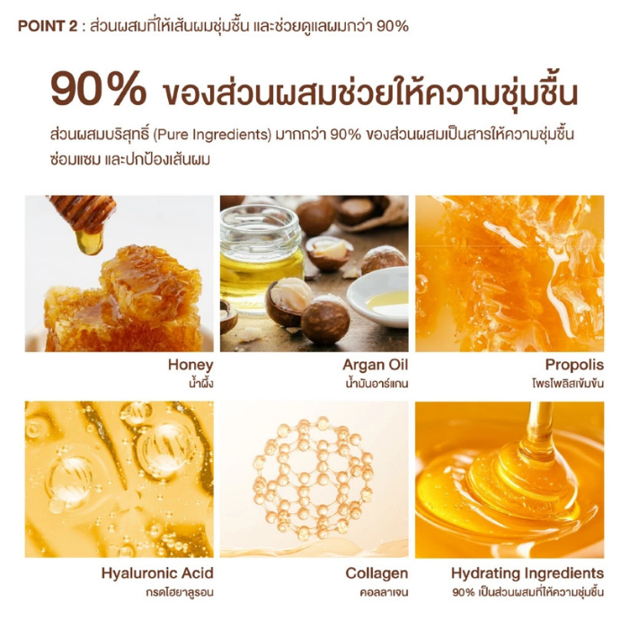 แชมพูซากุระ &honey Deep Moist Shampoo Sakura