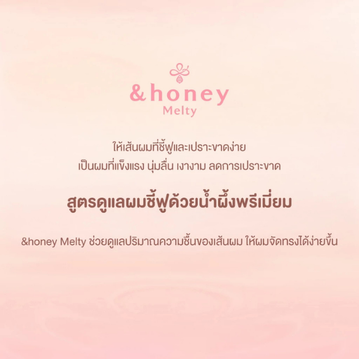 ทรีตเมนต์สูตรลดผมชี้ฟู &honey Melty Moist Repair Treatment