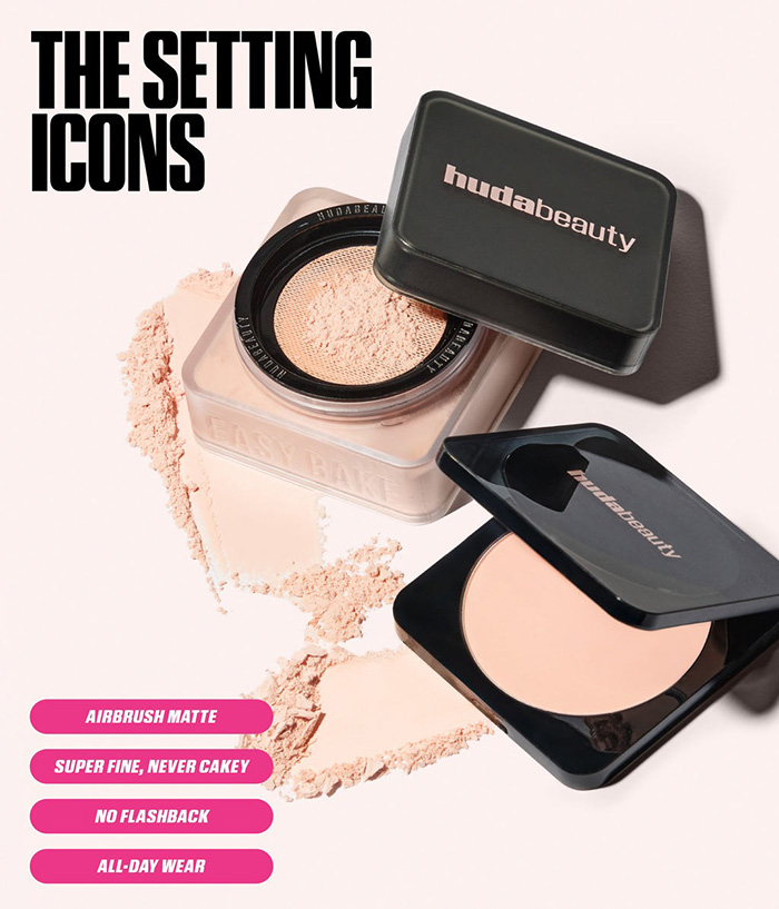 แป้งฝุ่นอัดแข็ง Huda Beauty Easy Bake Pressed Powder
