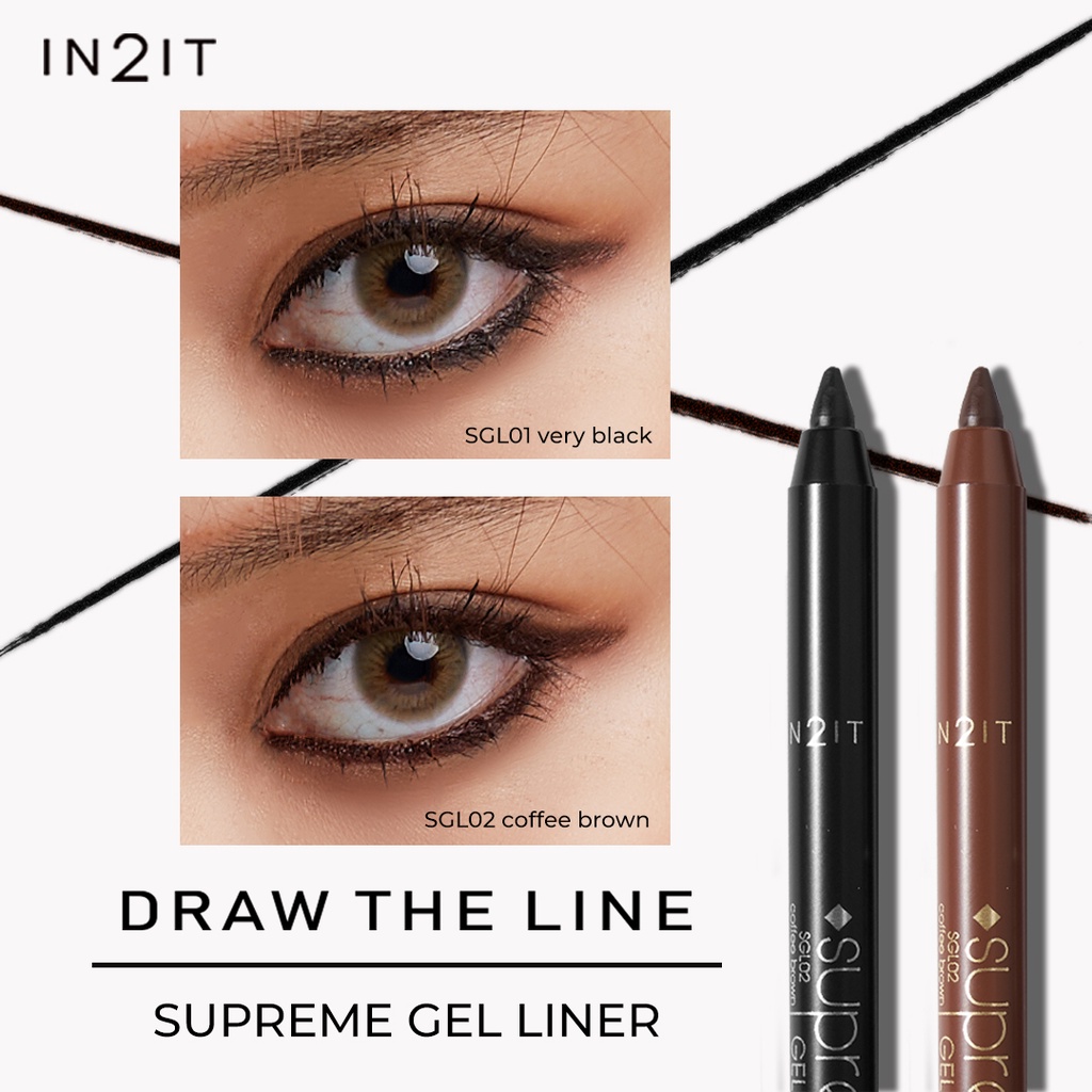 เจลไลน์เนอร์เขียนขอบตา IN2IT Supreme Gel Liner