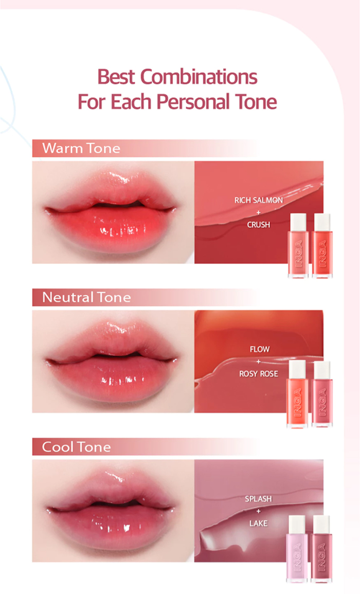 ลิปทินท์ INGA Glassy Water Glow Lip Tint
