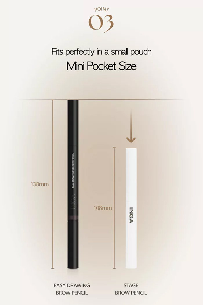 ดินสอเขียนคิ้ว INGA Stage Brow Pencil