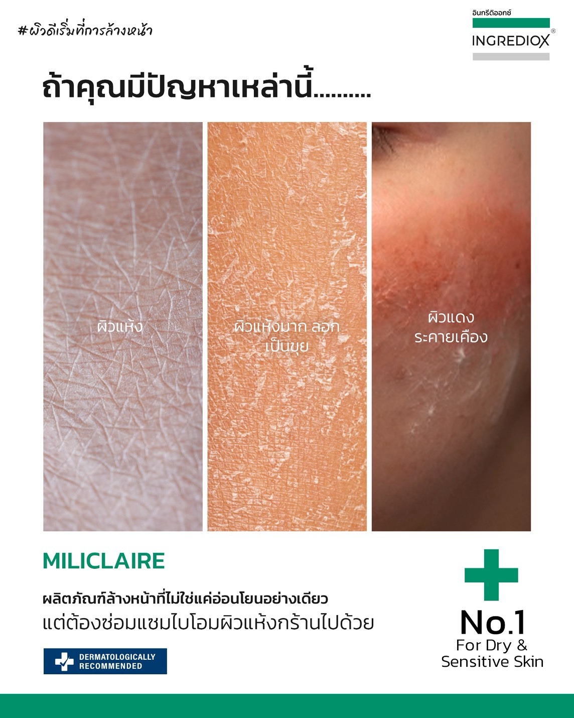 คลีนเซอร์น้ำนม INGREDIOX MicroBiome Balancing & Hydrating Milk Cleanser คลีนเซอร์น้ำนม INGREDIOX MicroBiome Balancing & Hydrating Milk Cleanser