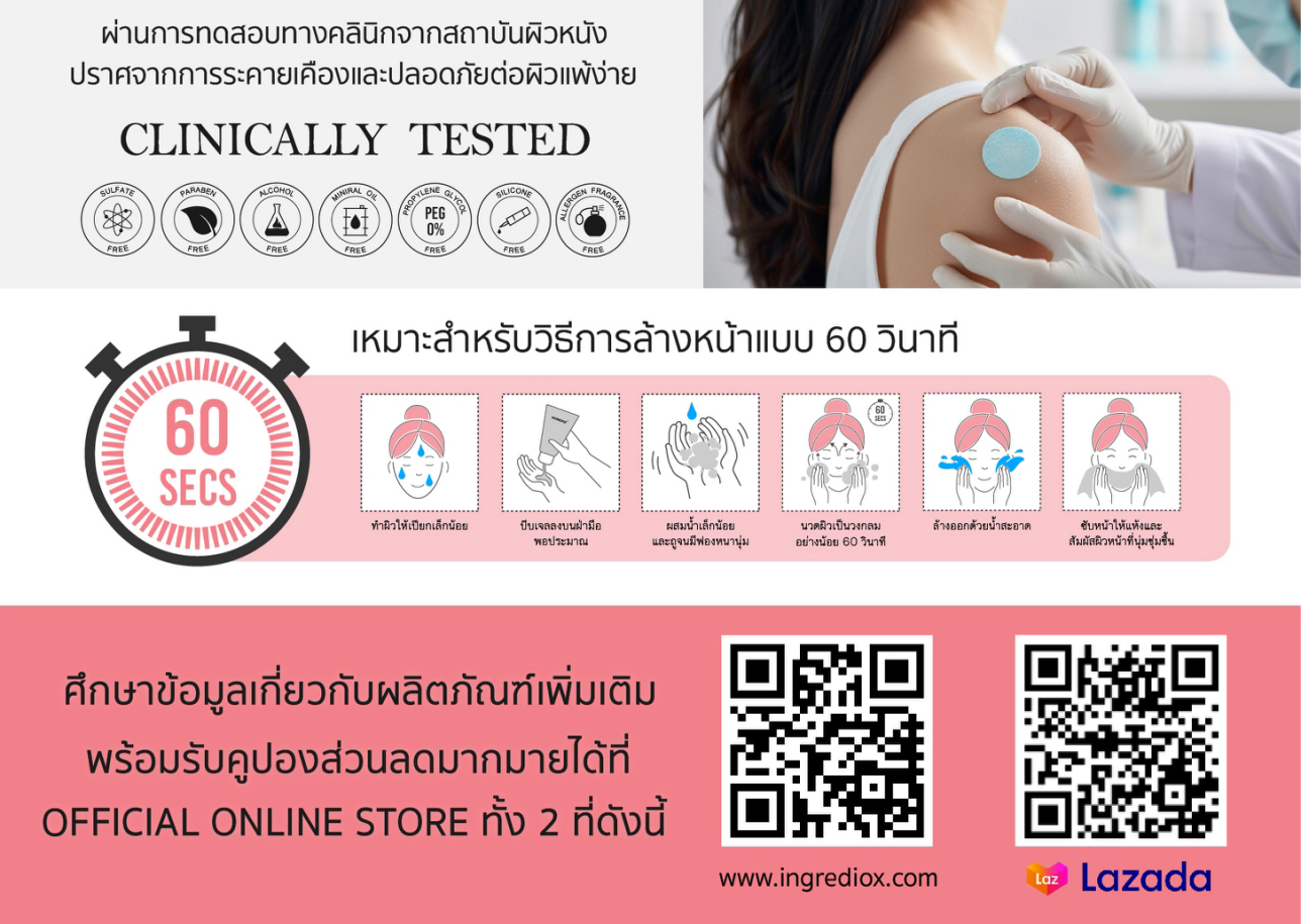 โฟมล้างหน้า INGREDIOX PURIFIQUE Ultra Hydrating & Purifying Cleanser