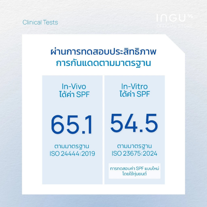 กันแดดบางเบา สูตรชุ่มชื้น INGU BluVlite Ultra-Light Daily Sunscreen SPF 50+ PA++++ + Biome Balance กันแดดบางเบา สูตรชุ่มชื้น INGU BluVlite Ultra-Light Daily Sunscreen SPF 50+ PA++++ + Biome Balance