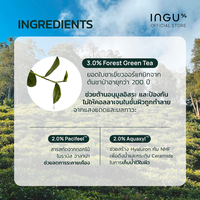 เซรั่มเรตินอล INGU Green Tea Retinol Repair Shot