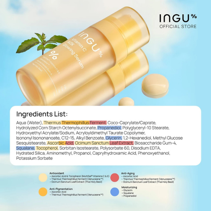 เซรั่มวิตามินซี INGU Vitamin C AOX Glowing Serum