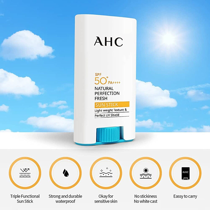 ครีมกันแดดแบบแท่ง AHC Natural Perfection Fresh Sun Stick SPF50+ PA++++