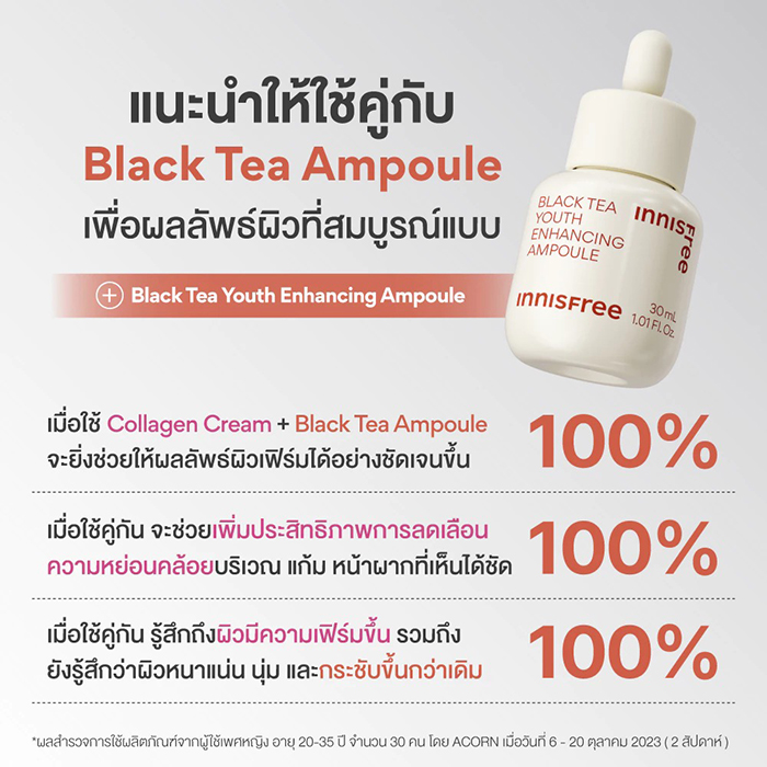 ครีมบำรุงผิวหน้า INNISFREE Collagen Green Tea Ceramide Bounce Cream