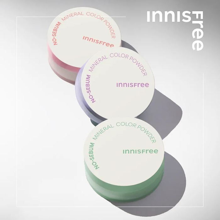 แป้งฝุ่น Innisfree No sebum mineral color powder