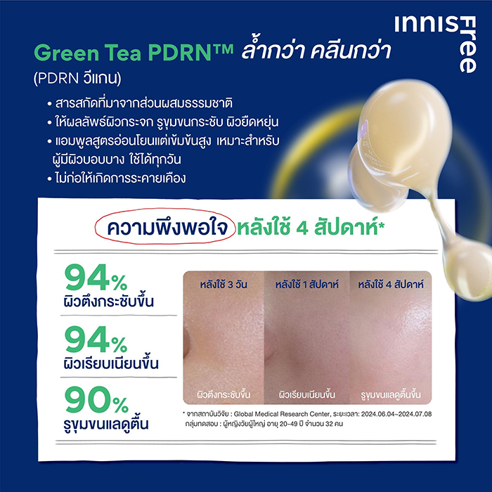 แอมพูล Innisfree Retinol Green Tea PDRN Ampoule แอมพูล Innisfree Retinol Green Tea PDRN Ampoule