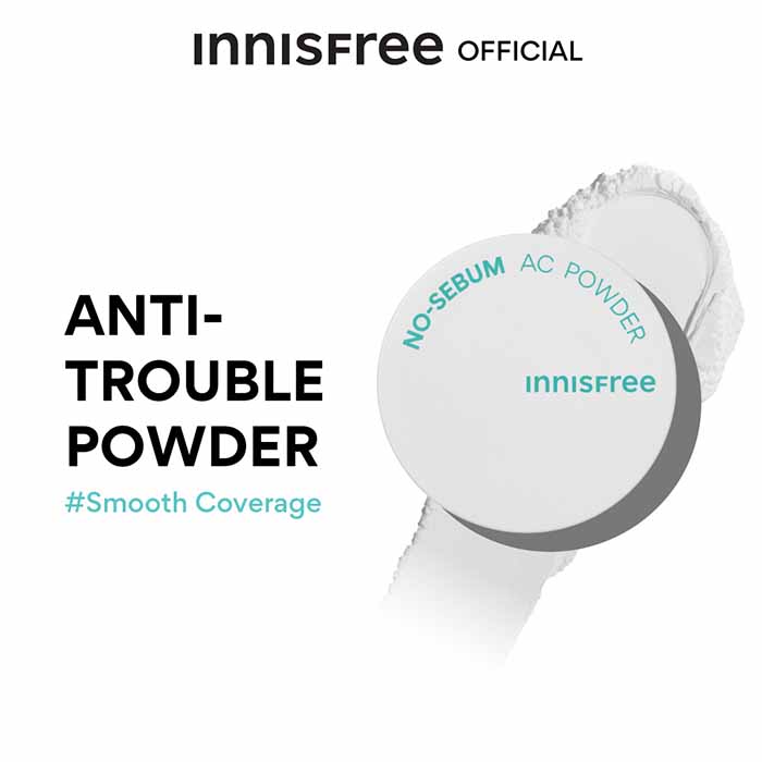 แป้งคุมมัน Innisfree No-Sebum AC Powder 