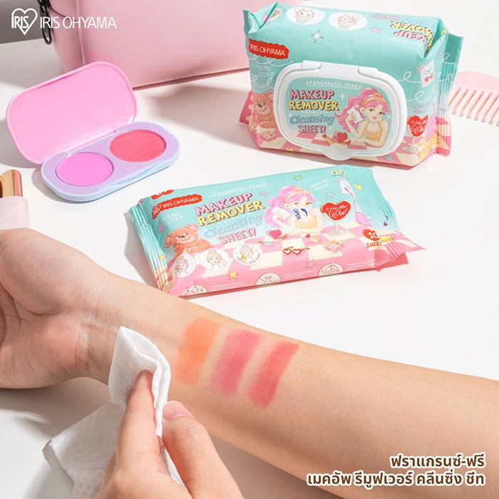 แผ่นเช็ดล้างเครื่องสำอาง IRIS OHYAMA Daddy Makeup Remover Cleansing Sheet
