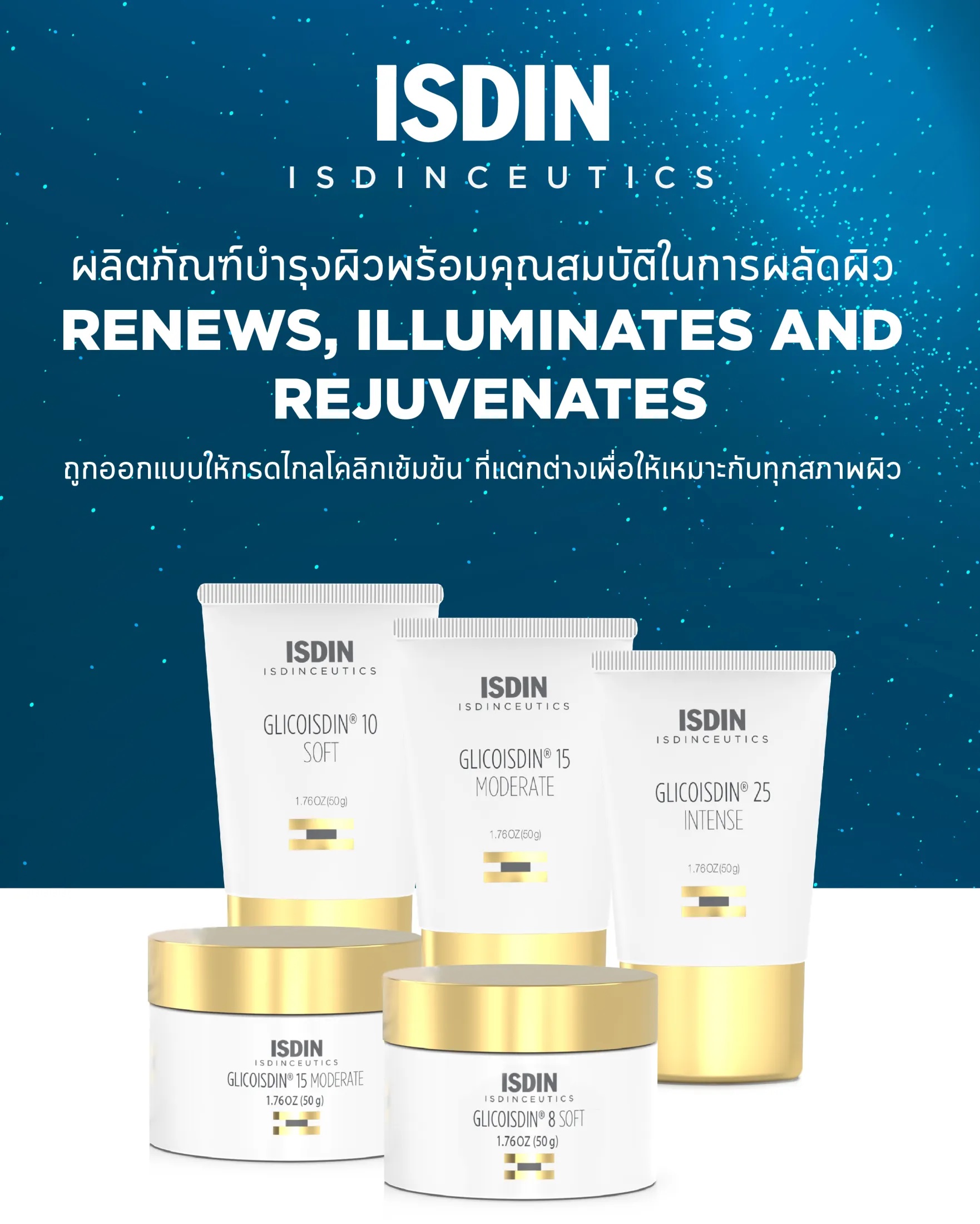 ครีมบำรุงผิวล้ำลึก ISDIN Isdinceutics Glicoisdin 8 Soft Cream