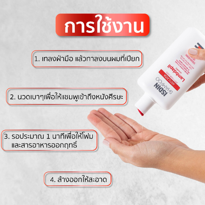 แชมพูลดผมร่วง ISDIN Lambdapil Anti-hair Loss Shampoo