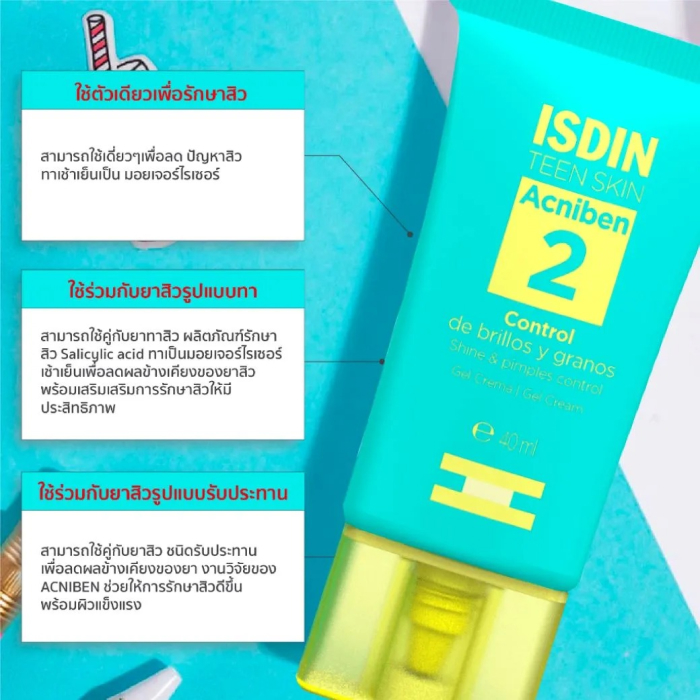 ISDIN Teen Skin Acniben Control De Brillos Y Granos Gel Crema