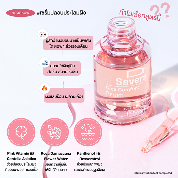 เซรั่ม It's Skin Dr. Savers Cica Comfort Serum เซรั่ม It's Skin Dr. Savers Cica Comfort Serum