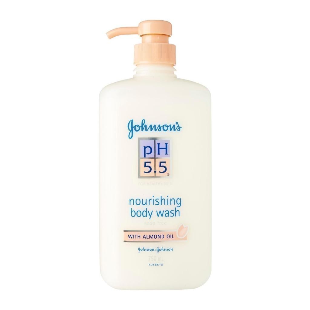 ครีมอาบน้ำ ohnson & Johnson pH 5.5 Nourishing Body Wash With Almond Oil