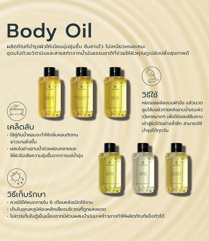 ออยล์บำรุงผิว Journal First Love Body Oil
