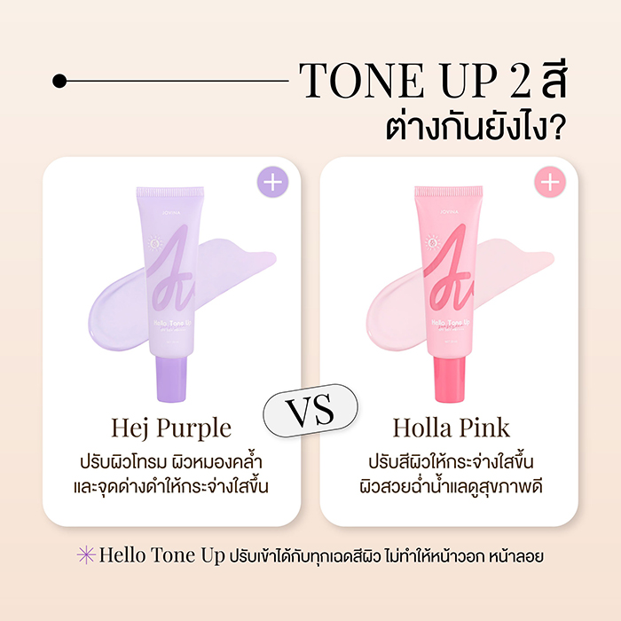 โทนอัพ Jovina Hello Tone Up SPF 50 PA++++