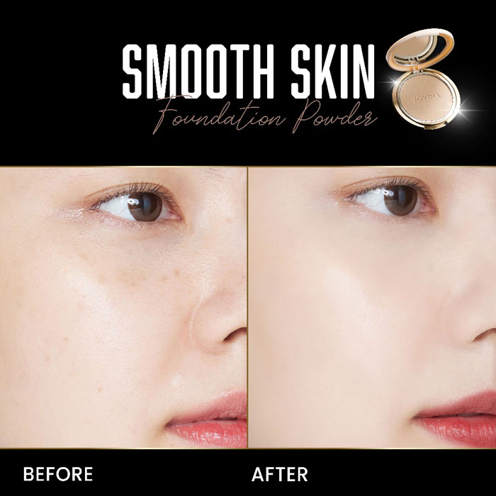 แป้งพัฟผสมรองพื้น Jovina Smooth Skin Foundation Powder SPF30 PA+++