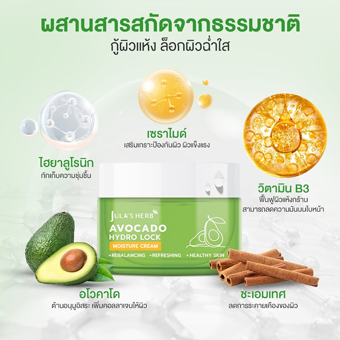 ครีมบำรุงผิวหน้า Jula's Herb Avocado HyDro Lock Moisture Cream