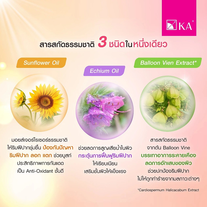 ลิปบาล์ม KA Shea Bomb Lip Balm SPF50+ PA++++