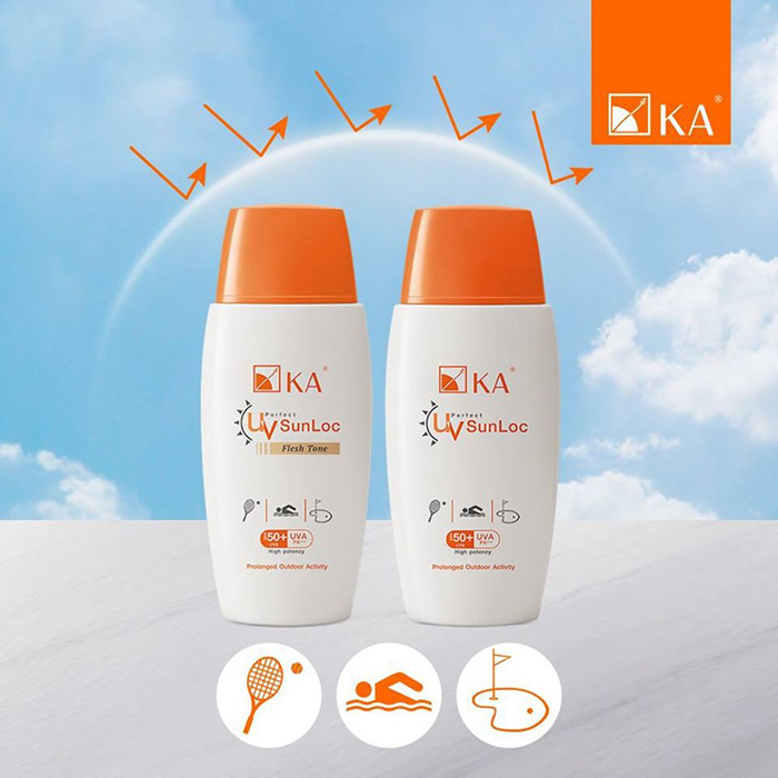 โลชั่นกันแดด KA UV Perfect Sunloc SPF50+ PA+++ (Flesh Tone)