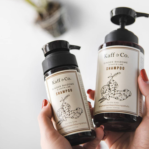 Kaff&Co.Ginger Rhizome & Kaffir Lime Shampoo 