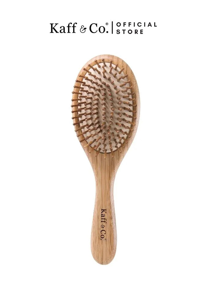 แปรงหวีผมไม้ไผ่ Kaff & Co. Bamboo Hair Brush แปรงหวีผมไม้ไผ่ Kaff & Co. Bamboo Hair Brush