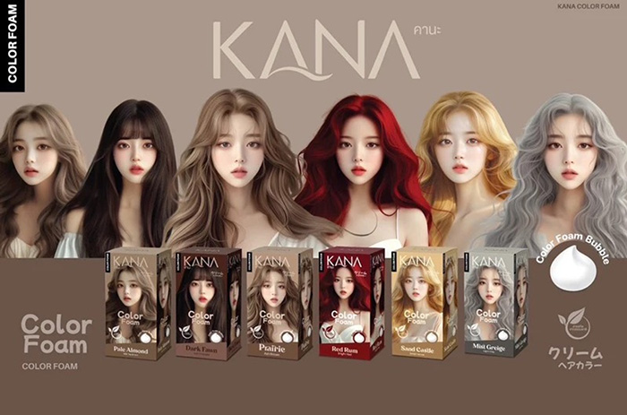 โฟมย้อมสีผม KAKANA Hair Foam Color