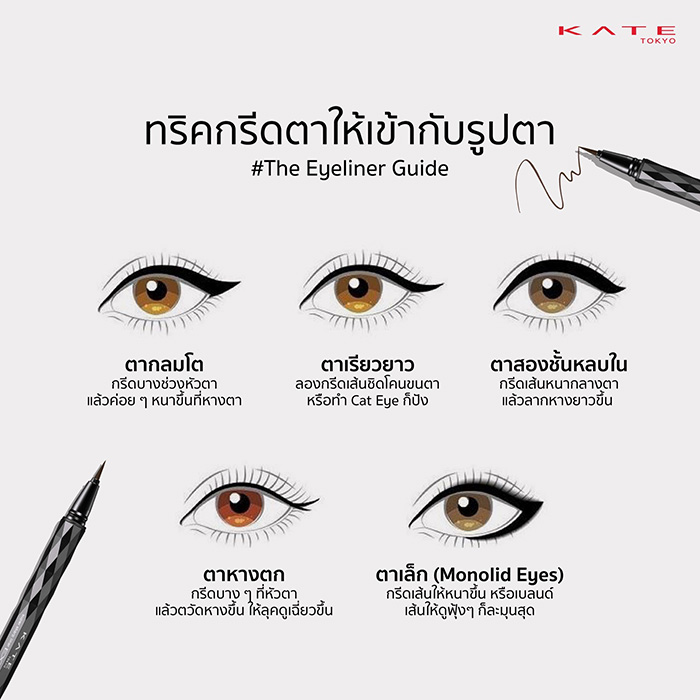 อายไลเนอร์พู่กันแบบลิควิค KATE TOKYO Super Sharp Liner EX4.0 