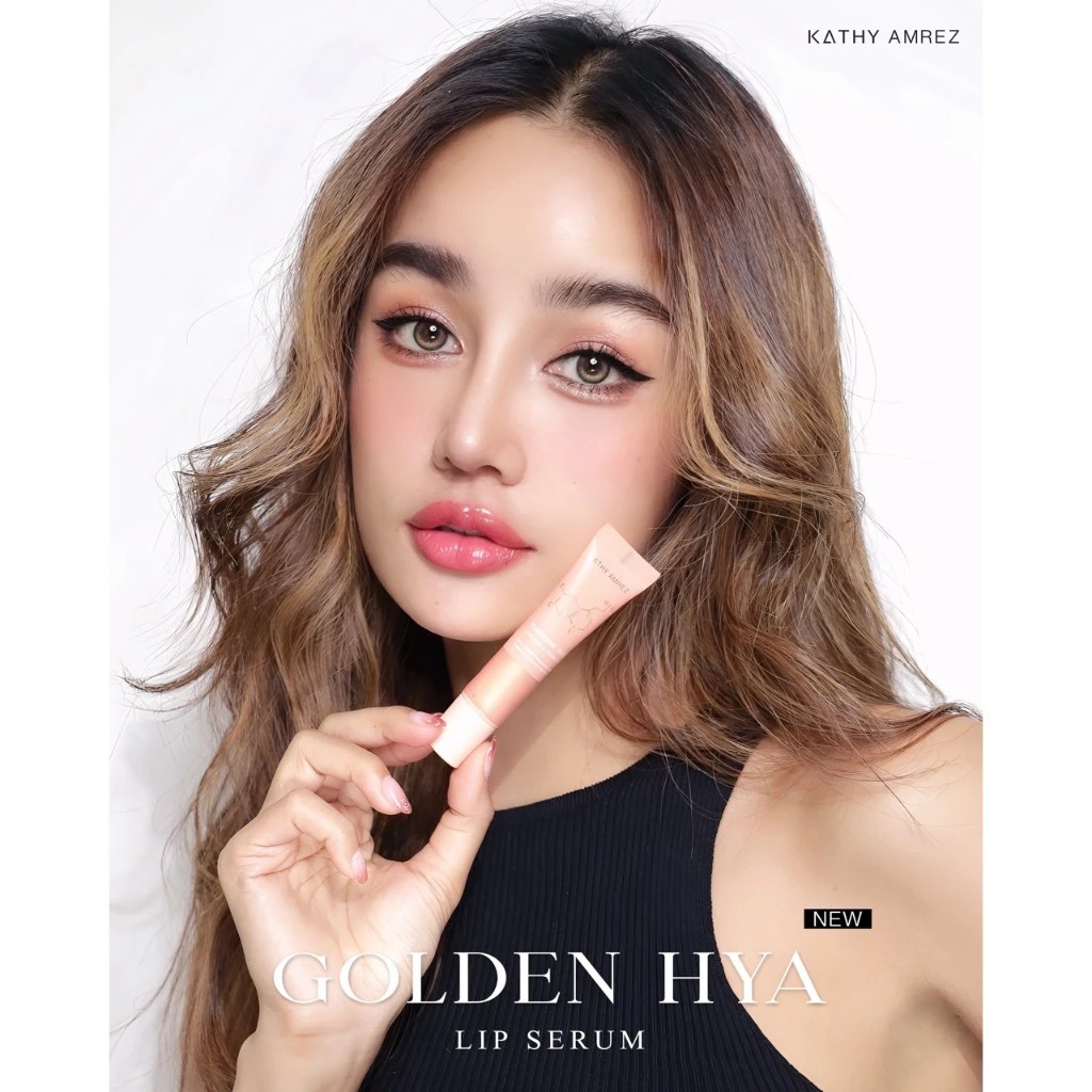 ลิปเซรั่มทองคำ Kathy Amrez Golden Hya Lip Serum