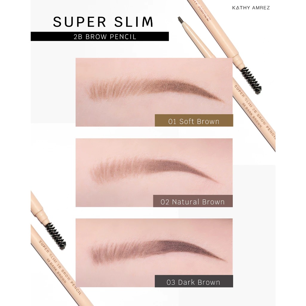 ดินสอเขียนคิ้ว Kathy Amrez Super Slim 2B Eyebrow