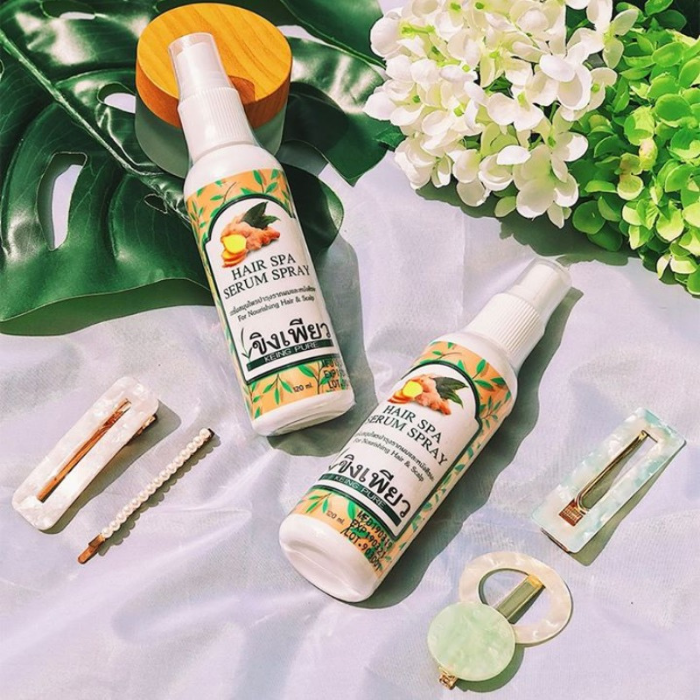 เซรั่มสเปรย์สมุนไพรลดผมร่วง Keingpure Hair Spa Serum Spray