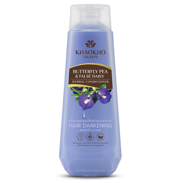 ครีมนวดผม Khaokho Talaypu Butterfly Pea & False Daisy Herbal Conditioner