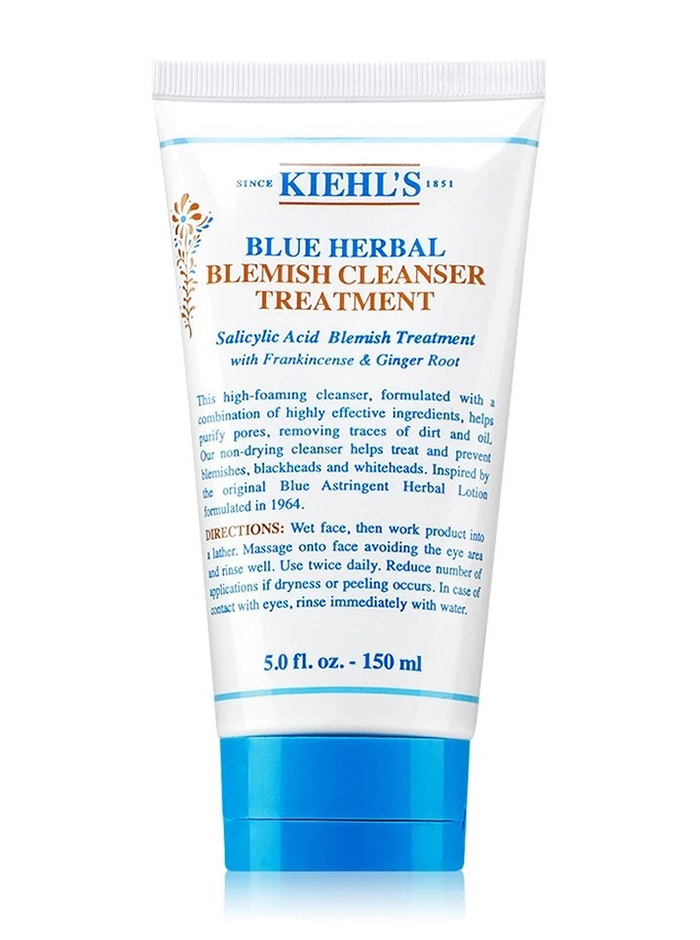 โฟมล้างหน้า Kiehl's Blue Herbal Acne Cleanser Treatment