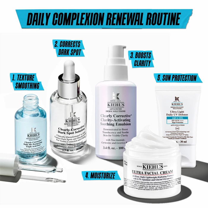 เซรั่ม Kiehl's Clearly Corrective™ Daily Re-Texturizing Triple Acid Peel เซรั่ม Kiehl's Clearly Corrective™ Daily Re-Texturizing Triple Acid Peel