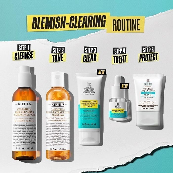โลชั่นเจล Kiehl's Expertly Clear Blemish-Treating & Preventing Lotion