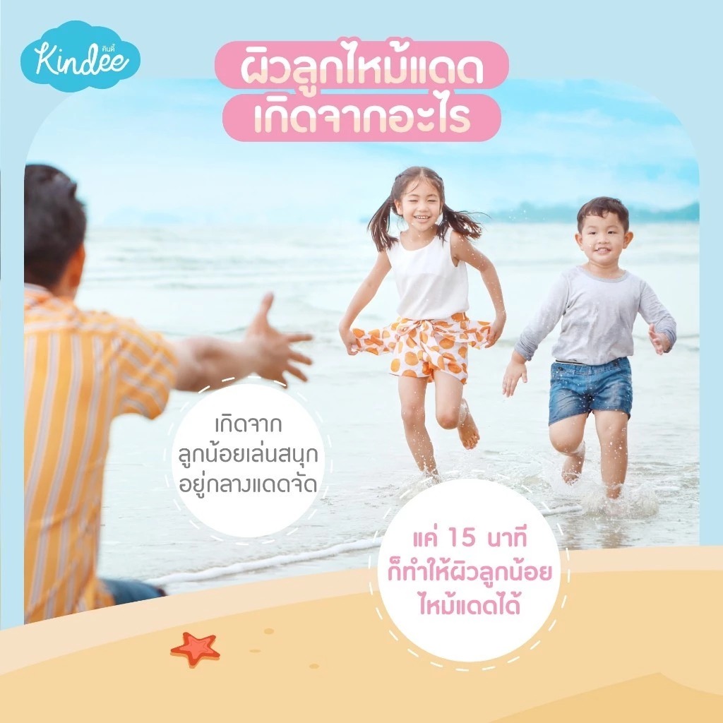 ครีมกันแดด Kindee Kids Sunscreen Lotion SPF 40 PA+++