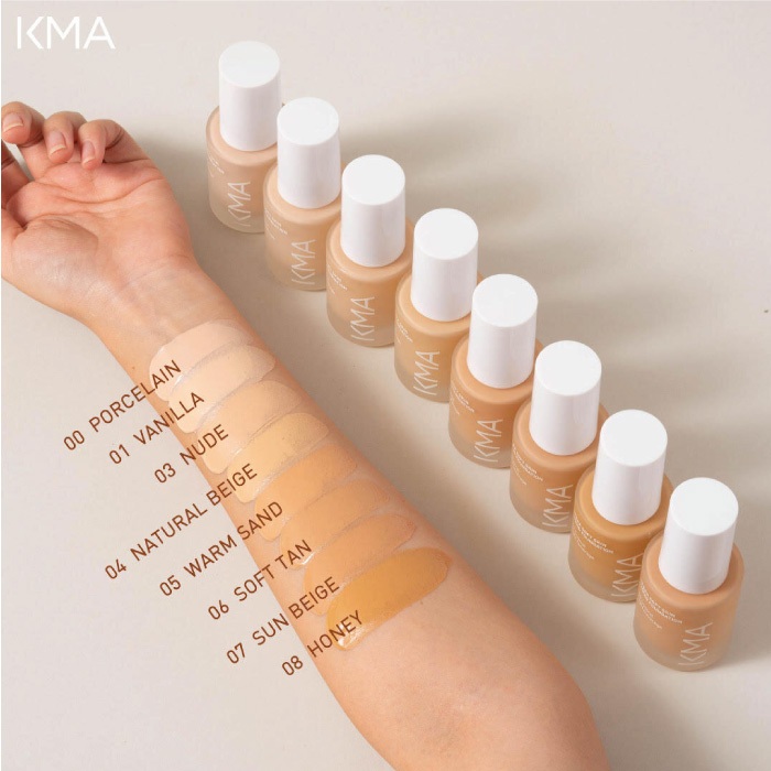 รองพื้น KMA Sheer Soft Skin Liquid Foundation SPF 50+ PA++++