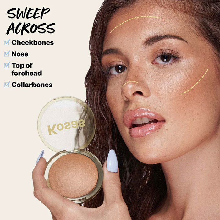 บรอนเซอร์ Kosas The Sun Show Glowy Warmth Talc-Free Baked Bronzer