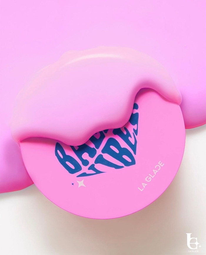 บลัชออน LA GLACE Baebie Vibes Cushion Blush Baebie in Love