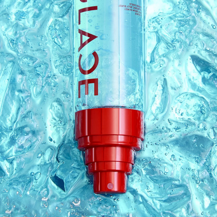 เจลลี่เซรั่มสเปรย์สีฟ้า LA GLACE First Serum In Mist Aquatonic Jelly Burst Barrier Shield