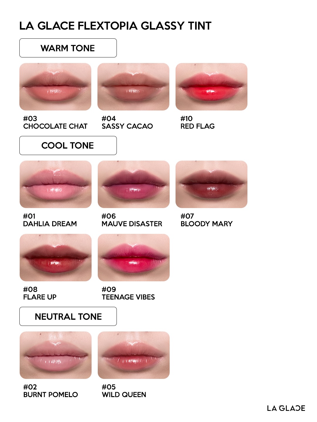 ลิปทินท์ LA GLACE Flextopia Glassy Tint