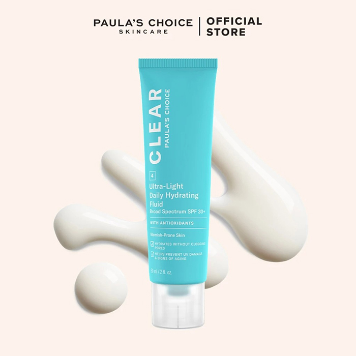 ครีมบำรุงผิวหน้า Paula's Choice CLEAR Ultra-Light Daily Hydrating Fluid SPF30+