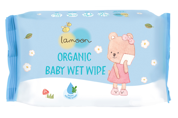 กระดาษทิชชู่เปียก Lamoon Organic Baby Wet Wipe